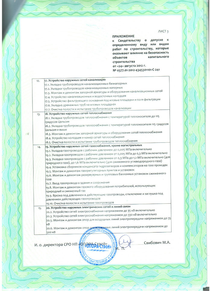 Допуски СРО на строительство