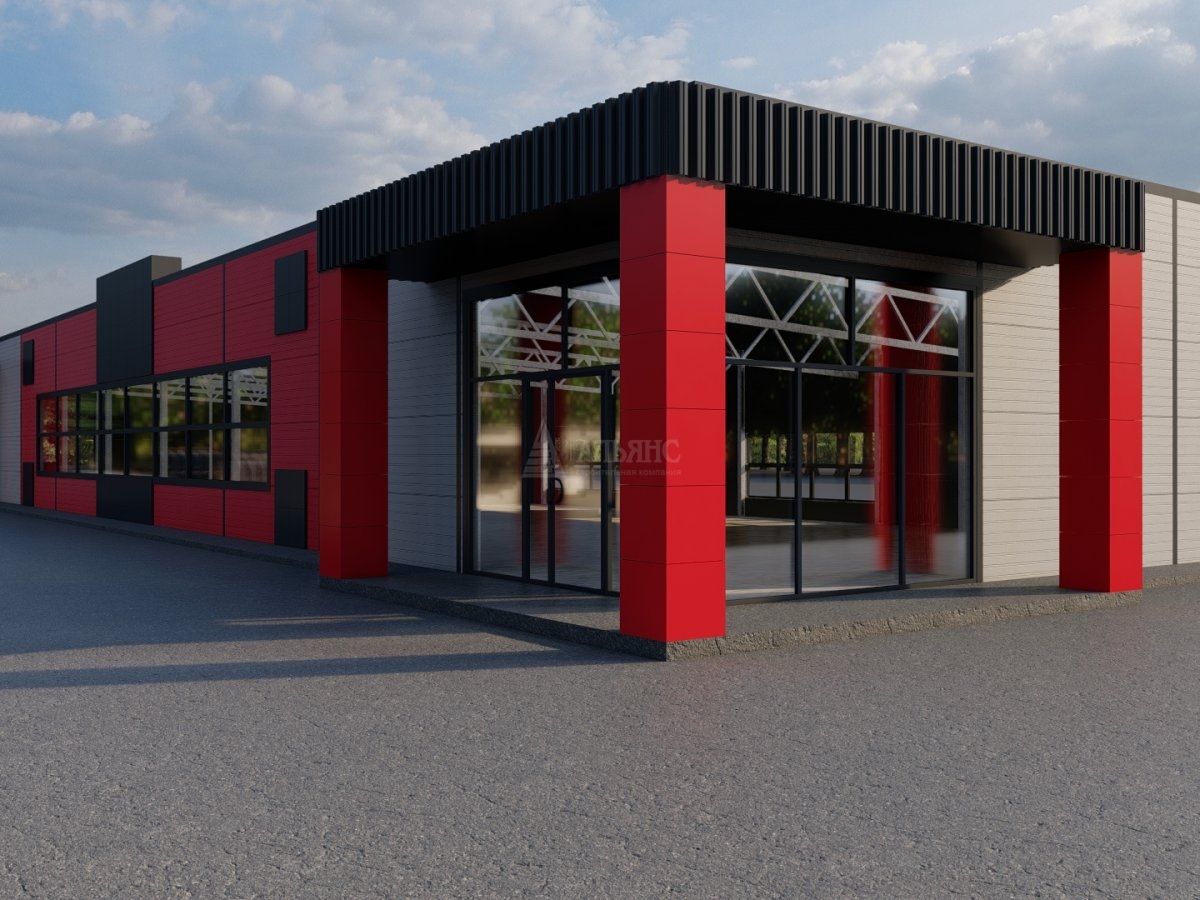 3D визуализация Магазин из сэндвич-панелей - фото 2