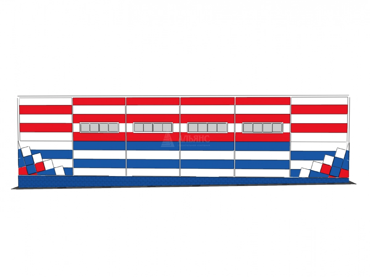 3D визуализация Магазин из сэндвич-панелей - фото 9