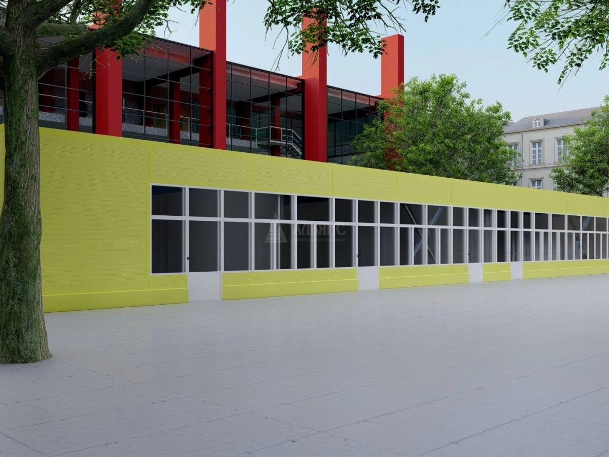 3D визуализация Проект павильона из сэндвич-панелей - фото 4